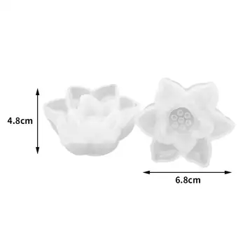 Peegel Kolme-mõõtmeline Lotus Flower Silikoon Kook Hallituse Crystal Epoksü DIY Käsitöö Ehted
