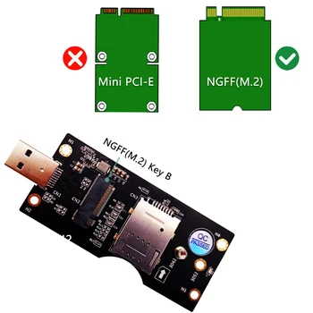 Klassikaline, Praktilise Multi-funktsionaalne NGFF M. 2 USB 3.0 Adapter Laiendamine Kaardid koos SIM-8pin Kaardi Pesa Lauaarvuti