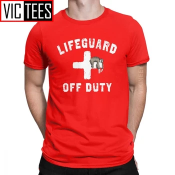 Meeste T-Särk Maha Tollimaksu Laiskus Napping Vetelpäästja Huumor Cotton Punane Lifeguarding Ühtsed T-Särk Camisas Hombre Ülegabariidiliste