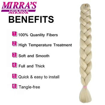 Mirra on Peegel Super Pikk Jumbo Punutud Juuksed 41 Tolline Sünteetiline Punumine juuksepikendusi jaoks Punutised 165g/tükk Toetada Hulgi -