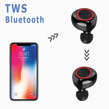 Vufine Y50 bluetooth kõrvaklapid 5.0 TWS Traadita Headphons kõrvaklapid Earbuds Stereo Gaming Headset Koos Aku Kast telefon
