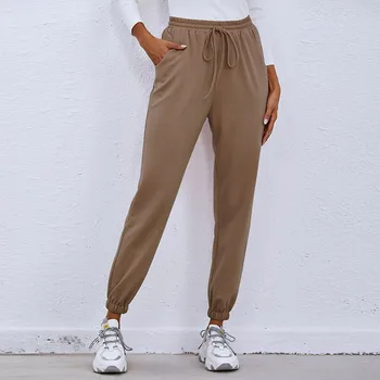 Naiste Püksid 2021 Uus Pluss Suurus Vabaaja Töötab Spordi Püksid Kõrge Vöökoht Sweatpants Jogger Streetwear Pantalon Femme