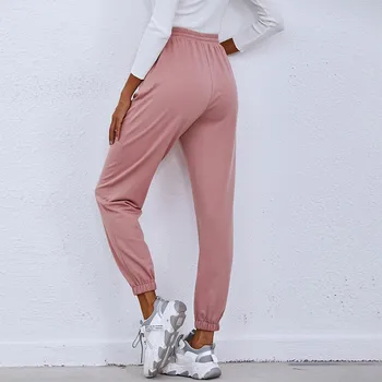 Naiste Püksid 2021 Uus Pluss Suurus Vabaaja Töötab Spordi Püksid Kõrge Vöökoht Sweatpants Jogger Streetwear Pantalon Femme