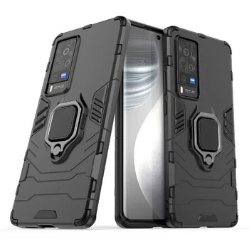 Eest Vivo X60 Pro Juhul Kaas Vivo X60 Pro Armor Shell Coque Funda Capa Sõrme Sõrmus Kõva PC Telefoni Puhul Vivo X50 Pro Plus