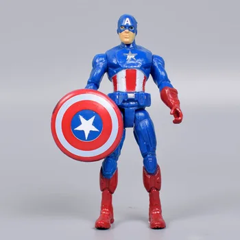 6tk/set Batman Kapten Ameerika Hulk Iron Man PVC Tegevus Joonis Marvel Avenger Super Kangelane Mudel Mänguasjad, Lapsed Kingitusi