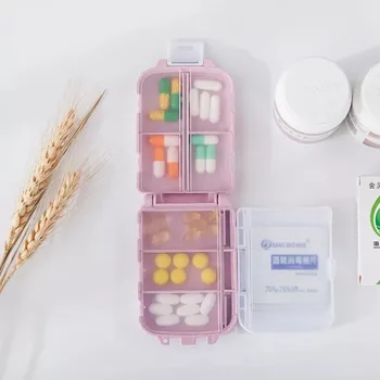 Pill Box Nisu Suletud 10 Võrgud Pill Konteiner Korraldaja Tervishoiu Narkootikumide Reisi Jagaja 7 Päeva Pill Ladustamise Kott Reisi Pill Juhul