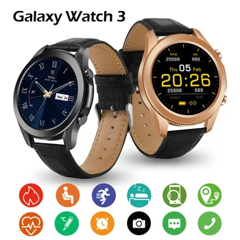 2021 Uus Täis Touch Smart Watch Mehed IP68 Veekindel Galaxy Watch3 Bluetooth Kõne tervisespordi Smart Watch IOS Android