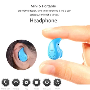 Mini Wireless Kõrvaklapid, Bluetooth Kõrvaklapid, In-Ear Sport Gaming Headset Koos Mirophone Stereo Ühe Kõrvatropid Kõik Telefonid