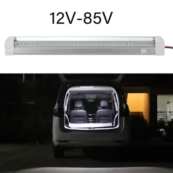 4tk 12V 24V 72 LED Riba Auto Salongi Valgus Lambi Valgus Baar on/Off Lüliti Van Veoauto Veoauto Camper Caravan Camping RV