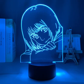 3d Lamp Anime Perifeerne Rünnak Titan Armin Arlert Kerge Rünnak Titan LED Night Light Manga Tuba Decor Angriff Auf Titan