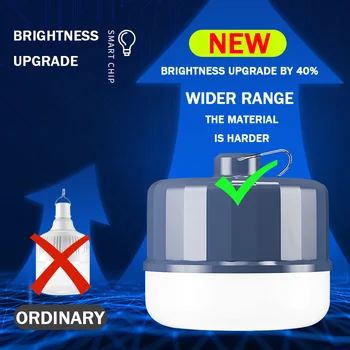 80/160/250W LED Solar Power Väljas Valgust Konksu Veekindel USB Laetav, Telkimine, Aed-Hoov Avarii Energia Lamp