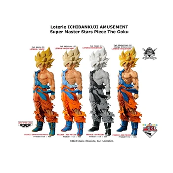 Action Figure-Smsp Goku Original Banpresto Dragon Ball Blond Two-Dimensional Comic Color 34Cm Pvc Anime Model Toys