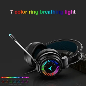 Professional Gaming Headset Koos Kasti Sügav Bass Mäng Kõrvaklapid Mikrofoniga Arvuti Mängija Surround Heli, LED Valgus