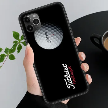 Golf brändi titleist Telefoni Juhul Katta Kere iphone 5 5s se 2 6 6s 7 8 12 mini plus X XS XR 11 PRO maksimaalne must (MAX black art peaminister luksus
