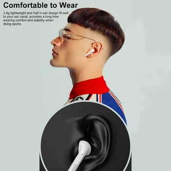 Lenovo LP2 Wirless Bluetooth-5.0 Kõrvaklapid Stereo, Bass Touch Control Traadita Kõrvaklappide Sport Earbuds Veekindel Peakomplekt Mic
