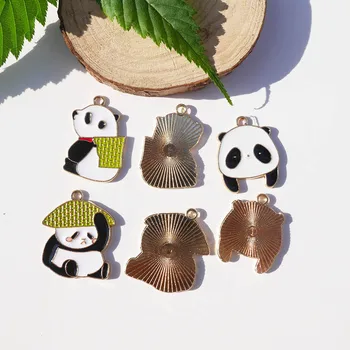 10tk Sulamist Tilkuva Armas Panda Ripats DIY Käsitöö Kõrvarõngad ja Kaelakee Ripats Tarvikud Väike Ripats