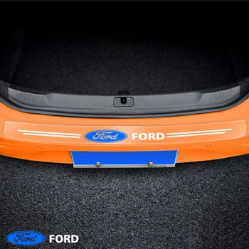 3D carbon fiber kile pagasiruumi taga kaitseplaat kaitseraua kleebis sisekujundus Ford explorer 5 focus 2 ranger mk mk4 ecosport fusion, mondeo