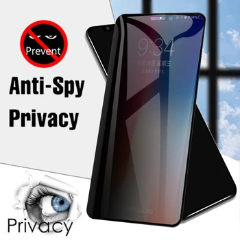 Eraelu puutumatuse Karastatud Klaasist Kohta iPhone Mini 12 11 Pro XS Max X-XR Anti Spy Screen Protector For iPhone 8 7 6s 6 Plus SE 2020 Klaas