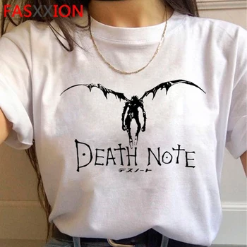 Death Note t-särk meestele, graafiline tees vabaaja paar riided tumblr ulzzang top tees tshirt valge t-särk tumblr