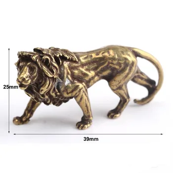 Tarvikud Lõvi ornament Vask Miniatuuri Kujukeste Käsitöö Laua Ekraan