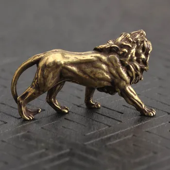Tarvikud Lõvi ornament Vask Miniatuuri Kujukeste Käsitöö Laua Ekraan