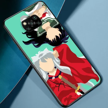Anime Inuyasha Sesshoumaru kohta Xiaomi Poco X3 NFC X2 M3 M2 F2 Pro C3 F1 A2 Lite A1 Mix3 Mängida Silikoonist Pehme Must Telefon Kohtuasjas