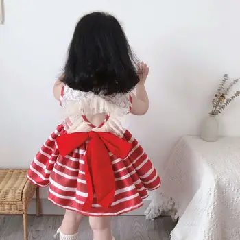 Väike Tüdruk hispaania Kleidid Laste Boutique Riiete Komplekt 3tk Beebi Hispaania Lotia Printsess Kleit Lapsed Õhtu Pool Pall Hommikumantlid
