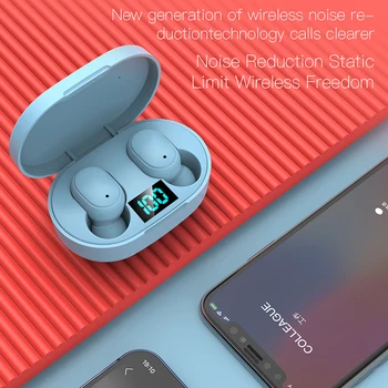 FLUXMOB Uus E6s Smart Digitaalne Ekraan Bluetooth-Peakomplektiga Juhtmeta Mini HIFI Headset Stereo in-Ear Veekindel Sport Kõrvaklapid