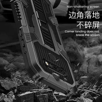 Põrutuskindel Armor Telefoni Puhul LG K31 K51 K61 Luksus Kaitseraua Tugev Anti-Drop Jalg Protective Case For LG K41S K51S Kate