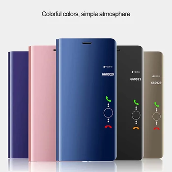 Flip Peegel Smart Case For Samsung Galaxy A10 A105F A105FN A105G A105M A105 6.2 Cm Magnetic Attraction Vertikaalne Seista Kate