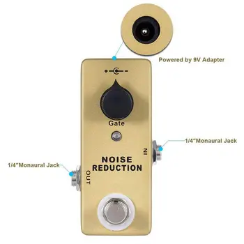 MOSKY MP-40 Noise Gate Müra Vähendamise Suppressor Mini Ühtse Kitarr Mõju Pedaali True Bypass Kulla Värvi