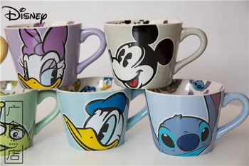 Disney Donald Duck Daisy Anime Vee Tassi Puhh Kruus Õmblema Keraamiline Tass Kingituse Kogumise Cup