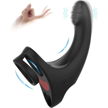 3 in 1 G Spot Sõrme Vibraator Kantavad Lahkliha Vibraator USB Laetav Eesnäärme Massager Vibreeriv Kukk Rõngad, Mehed & Naised