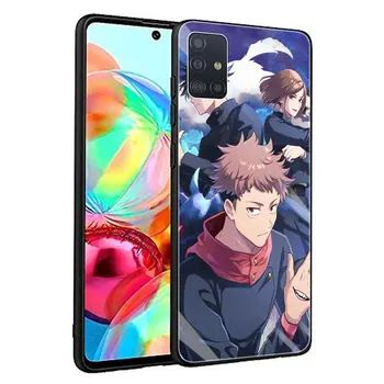 Hot Anime Jujutsu Kaisen Mood Case For Samsung Galaxy A51 A71 A50 A70 A31 A21s A30 A91 A52 A72 5G Karastatud Klaasist Kate Telefon