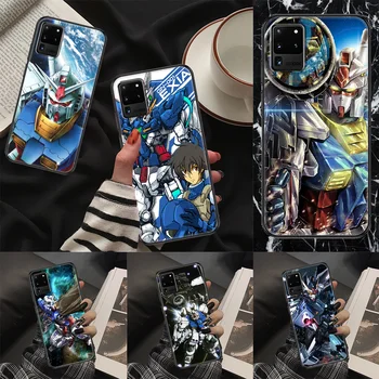 Gundam Roboti Telefon case For Samsung Galaxy Märkus 4 8 9 10 20 S8 S9 S10 S10E S20 Pluss UITRA Ultra black 3D hoesjes tpü funda trend