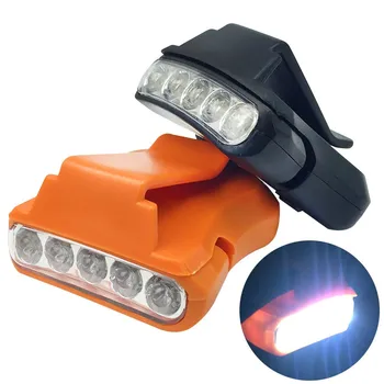 Kaks värvi 5LED U-Lamp Väljas Telkimine, Matkamine Võtta Pea Hele Oranž/Must Kalapüügi LED Valgus