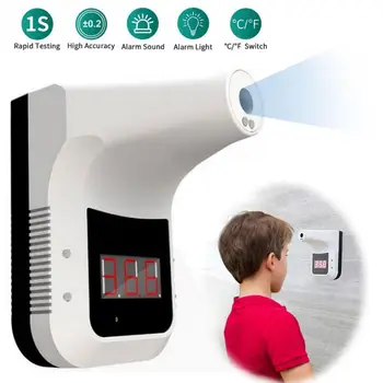 Mitte-kontakt-Digitaalne Infrapuna Temperatuuri Mõõtmis-Wall Mount Termomeeter Smart Sensor Automaatse Täiskasvanud Temperatuuri Anduri