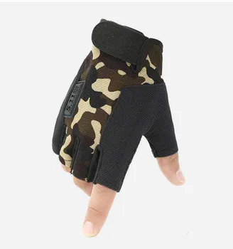 Taktikaline Pool sõrme Kindad Meeste Armee Sõjalise Combat Jahi Laskmine Airsoft Paintball Politsei Kohustus Poole sõrmega Kindad