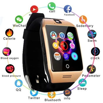Q18 smart watch bluetooth kaart anti-kadunud smart kantavad touch ekraani vaadata, mees, naine, mood vaata peen kingitus uus avastus