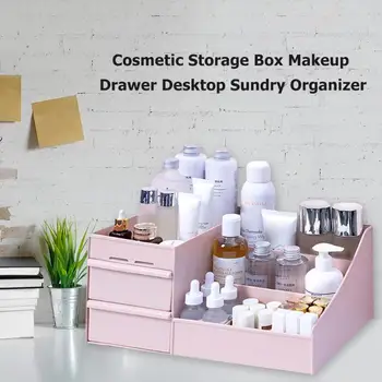 Suure Mahutavusega Kosmeetika Ladustamise Kasti Meik Sahtel Korraldaja Ehted Küünelakk Meik Konteiner Desktop Tühi-Tähi Ladustamise Kasti