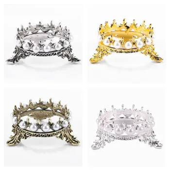 1tk Metallist Nail Brush Pen Hammas Seista Omanik Glitter Crown Pearl Disain, Maniküür Küünte Art Vahendid, Pliiats, mis Näitab Riiul