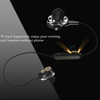 Universaalne TF Kaart Dual Juhi Super Bass Peakomplekt Bluetooth Sport Kõrvaklapid Käed-vaba Peakomplekt Koos Mikrofoniga Tahes mobiiltelefoni
