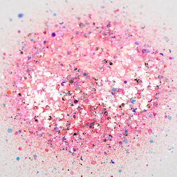 1bag(50g) Holo Iridescence-Paksu Glitter Merineitsi Mix Suurus ja Mudel, Litrid Küünte Art Mirage Maniküür Litrid~12COLORS