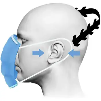 1tk Näo Mask Kõrva Konksud Laiendamine Lukk Reguleeritav Earache Kinniti Anti-Slip Mask Kõrva Haarde Laiendamine Konks Maskid Luku Hoidja