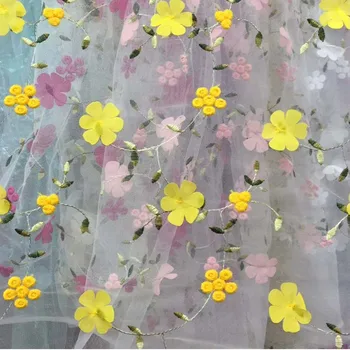 Sifonki Lill Tülli Kleidi Pits Võrgusilma Riidest,EmbroideryDiy Rõivaste Õmblemine Segast Materjali Kardina Riie