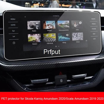 PET-Kile Ekraani Kaitsekile Jaoks Skoda Kamiq 2020/Scala Amundsen 2019 2020 9.2 Tolline Car GPS Navigation Center Puutetundlik Ekraan