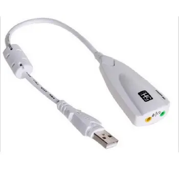 USB helikaart Adapter Välise USB ja 3,5 mm Virtuaalne 7.1 Kanaliga helikaart 7.1 helikaart 5HV2 Adapter Sülearvuti, Antimagnetic