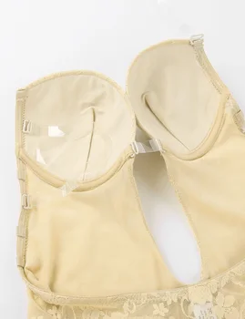 Naiste Reguleeritav Selge Rihmad U Sukelduda Backless Keha Shapewear Underwire Polsterdatud Push Up Pits Bodysuit Pruudi Thong Tööpink