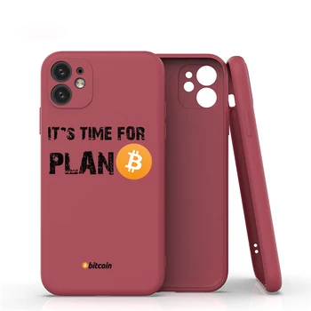 See on Aeg, Plan B BTC Bitcoin Krüpto Valuuta Telefon Case for iphone 11 12 Pro Max 8 7 Pluss X XS MAX XR Vedela silikooniga Juhul