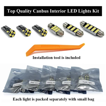 GBtuning Canbus LED Interior Light Komplekt 7TK Jaoks 2016-2019 Nissan Peksab Auto Dome Auto Pirn Pagasiruumi Lamp Tarvikud lugemissaal